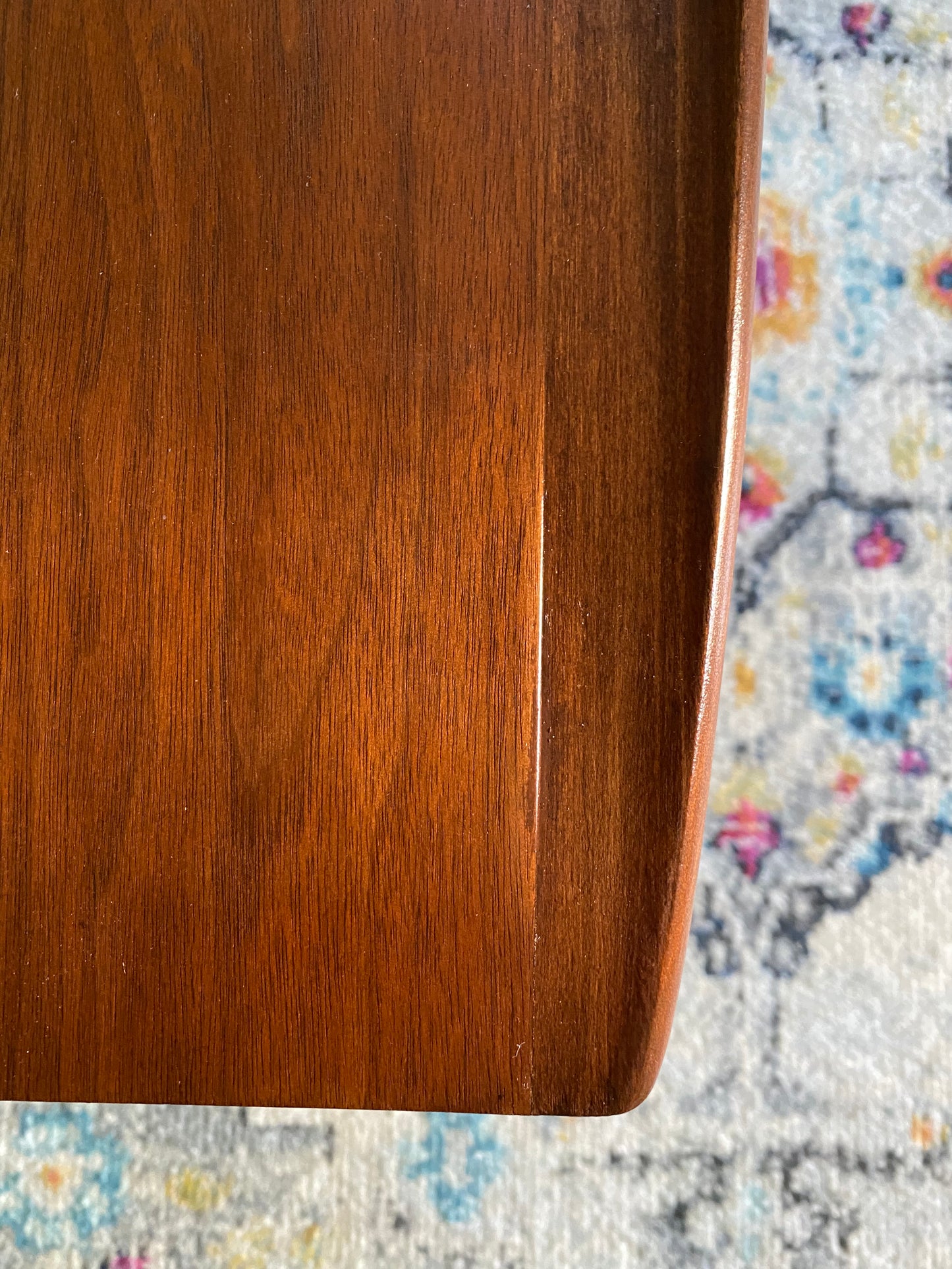 Refinished Mid-Century Modern Danish End Table with Lip by Bassett