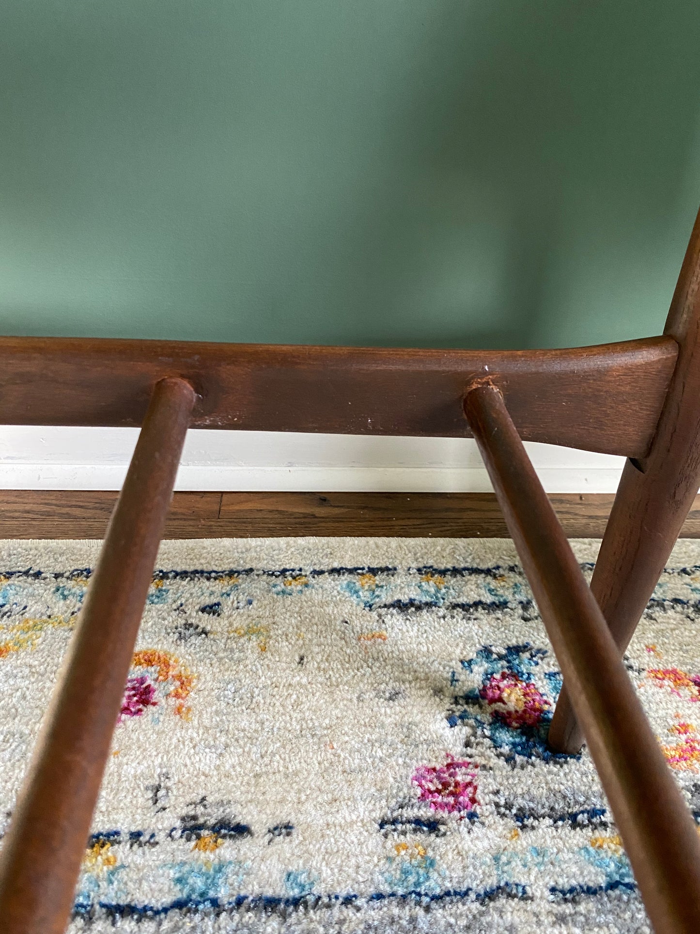 Refinished Mid-Century Modern Danish End Table with Lip by Bassett