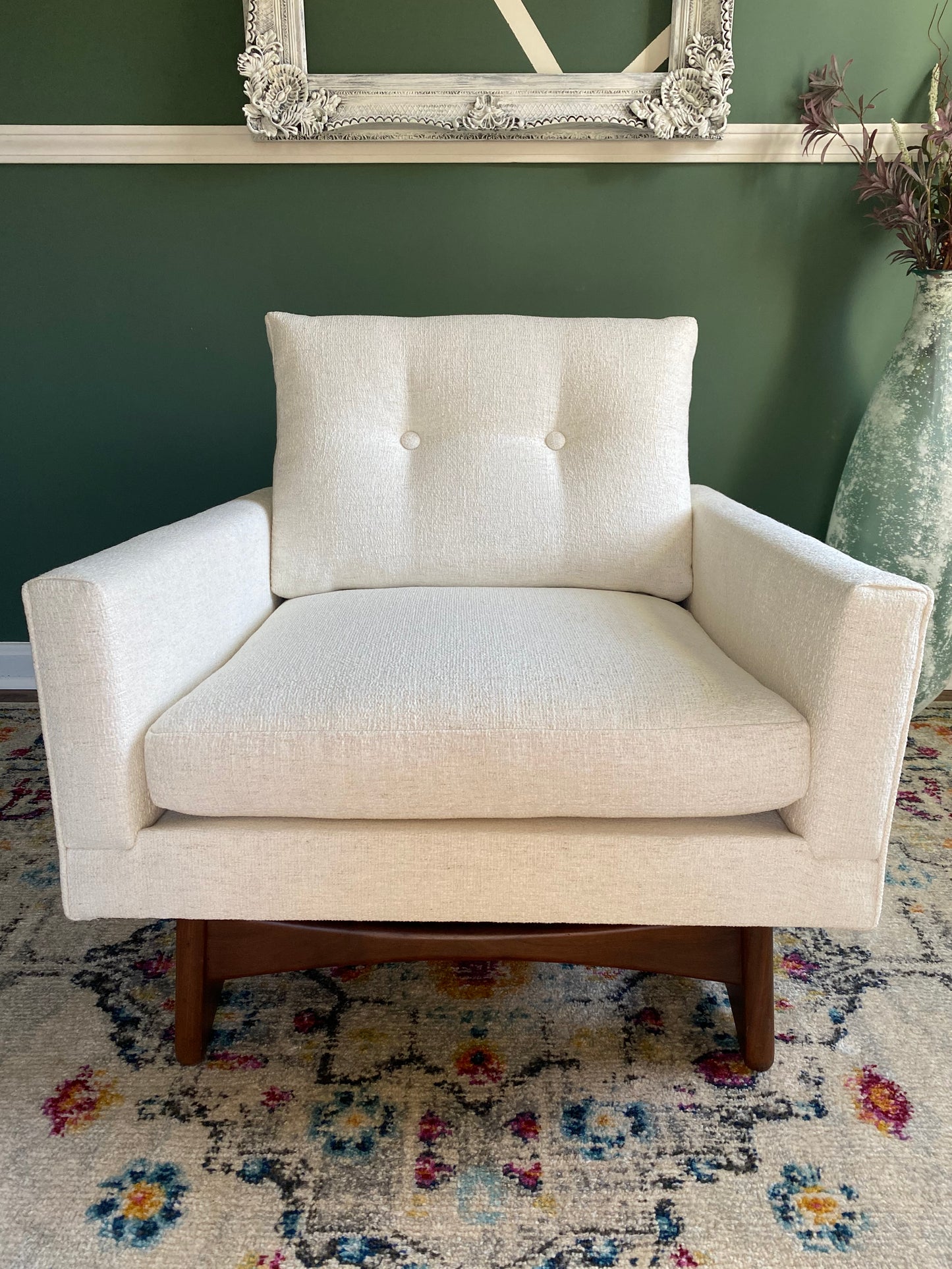 Reupholstered Adrian Pearsall Lounge Chair by Craft Associates, 2406