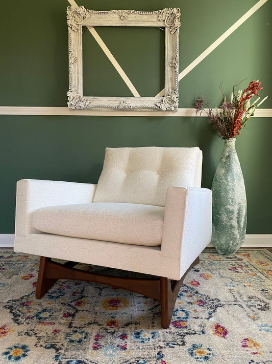 Reupholstered Adrian Pearsall Lounge Chair by Craft Associates, 2406