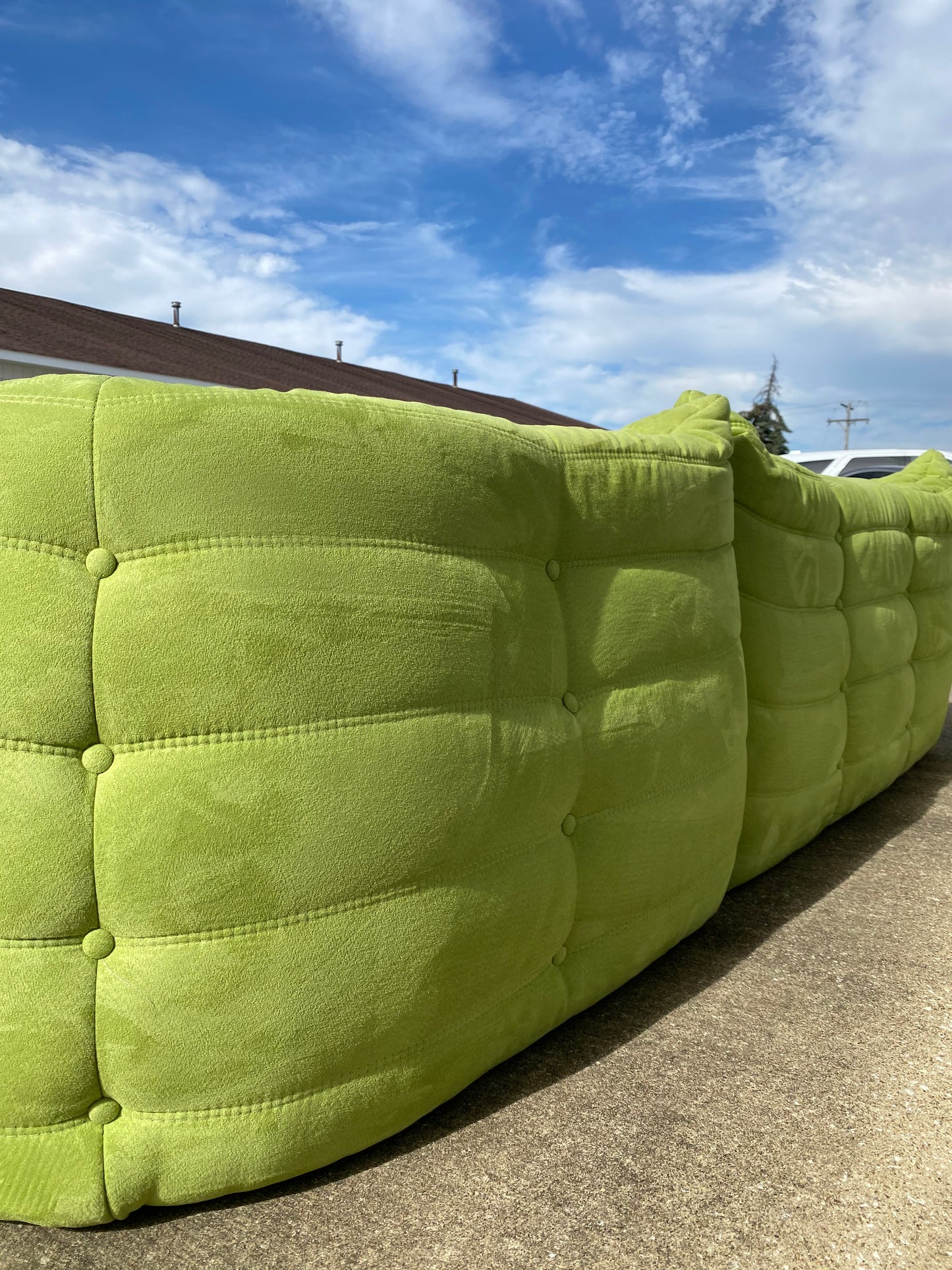 Togo Sectional Set of 5 in Style of Michael Ducaroy