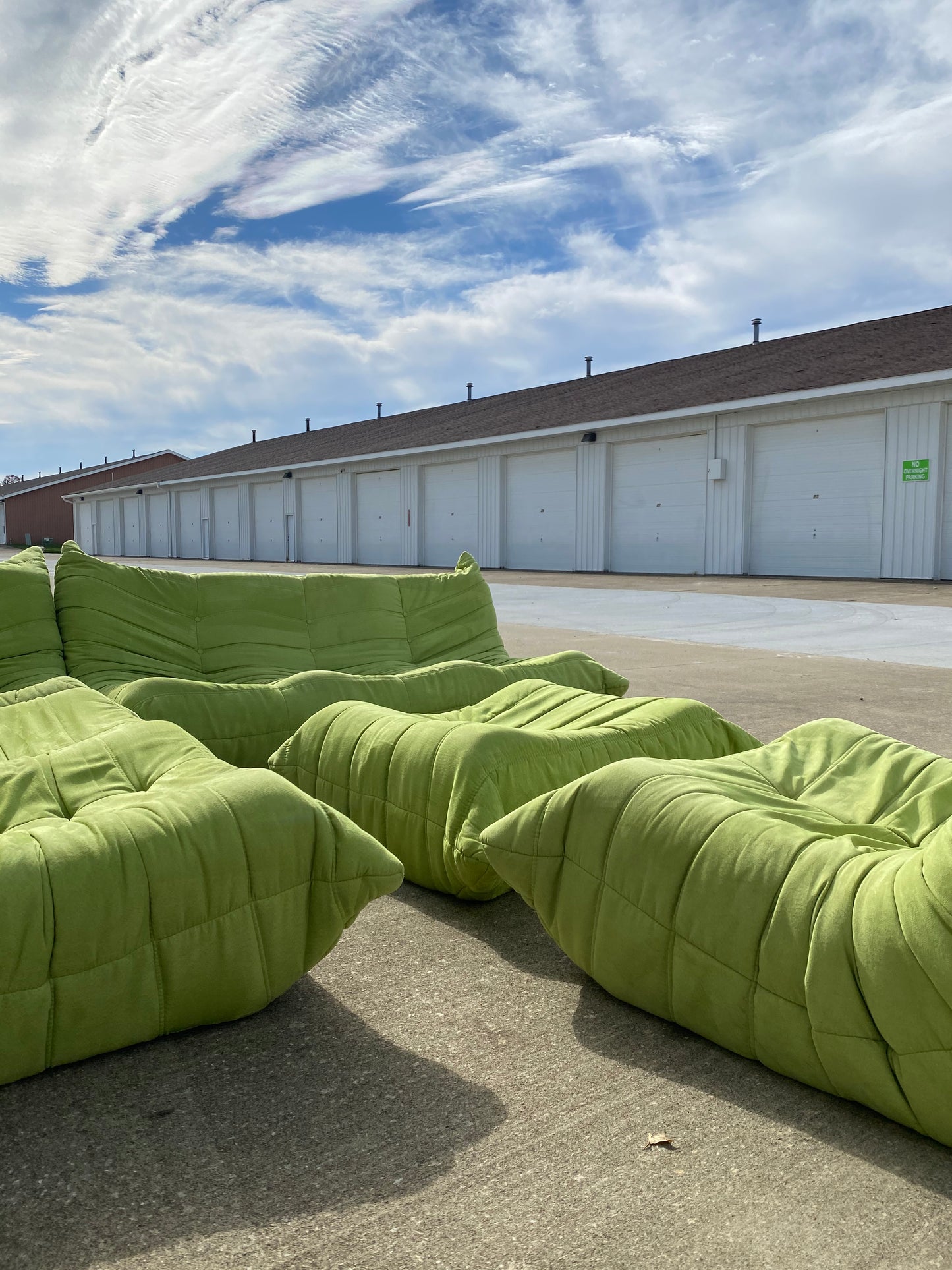 Togo Sectional Set of 5 in Style of Michael Ducaroy