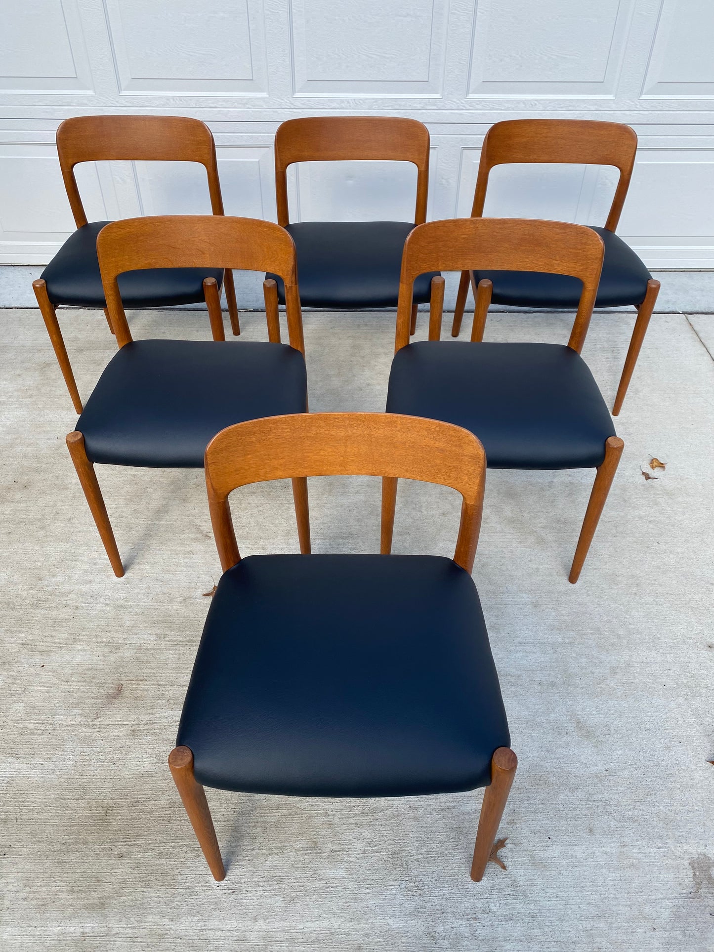 Set of Six Danish Modern Niels Moller No. 75 Teak Dining Chairs