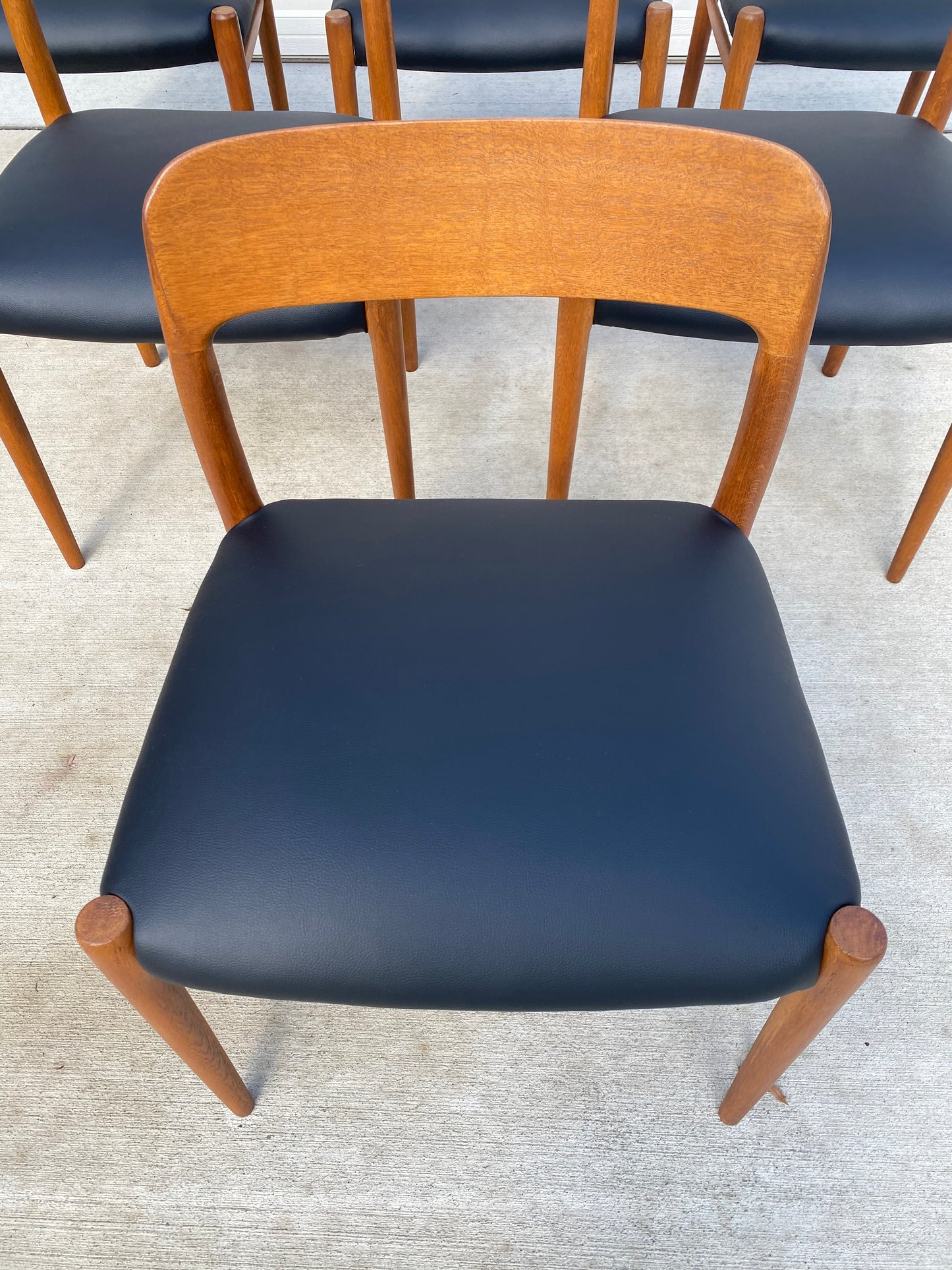 Set of Six Danish Modern Niels Moller No. 75 Teak Dining Chairs