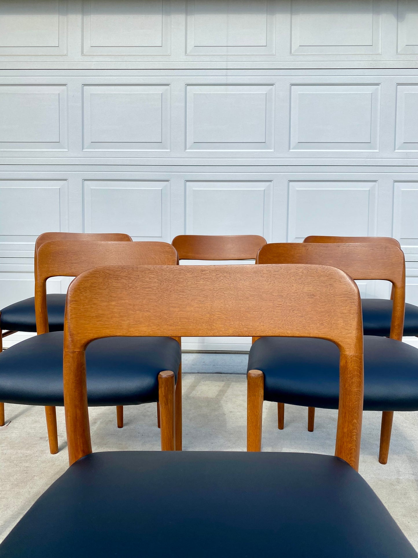 Set of Six Danish Modern Niels Moller No. 75 Teak Dining Chairs