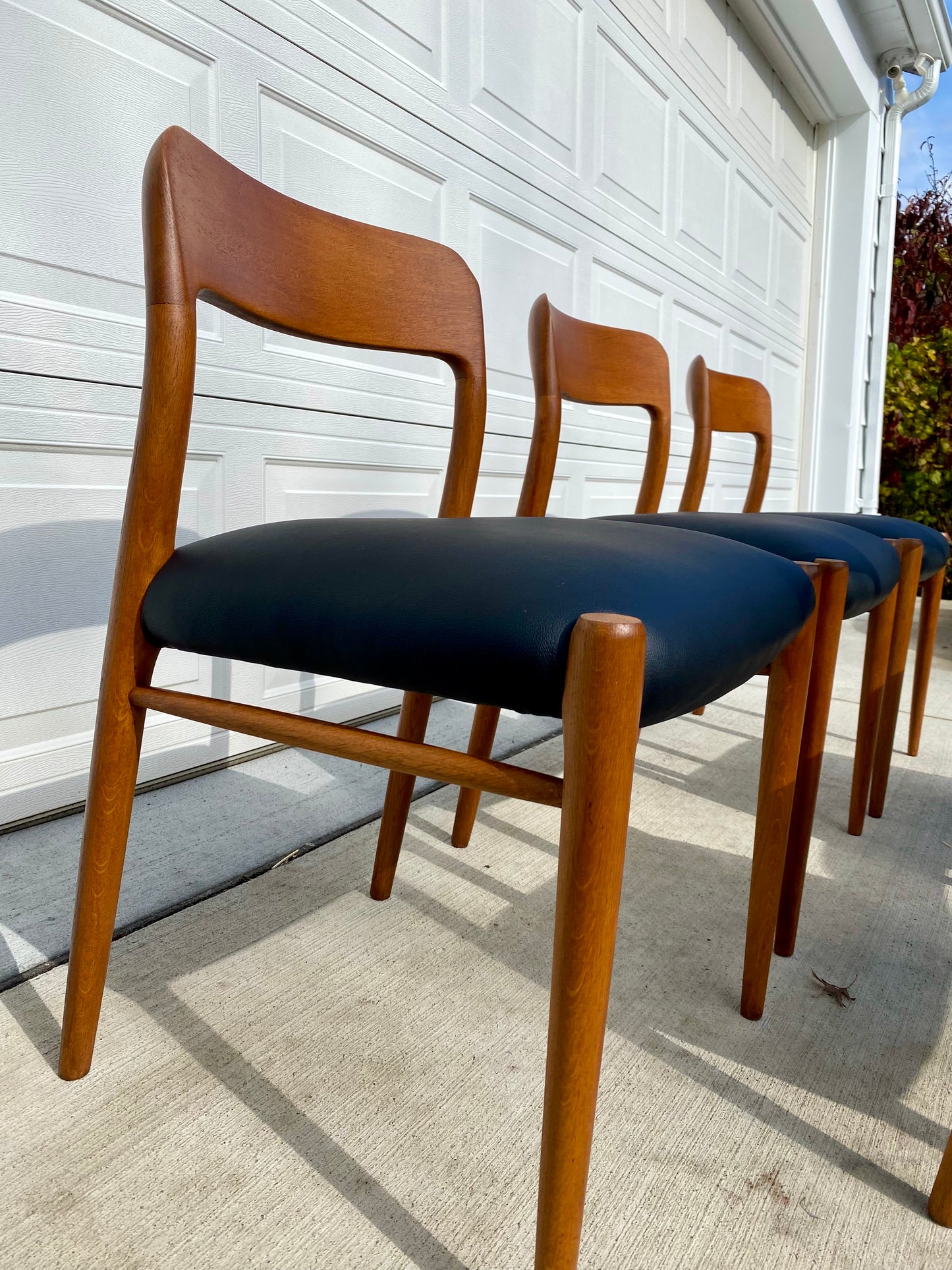 Set of Six Danish Modern Niels Moller No. 75 Teak Dining Chairs