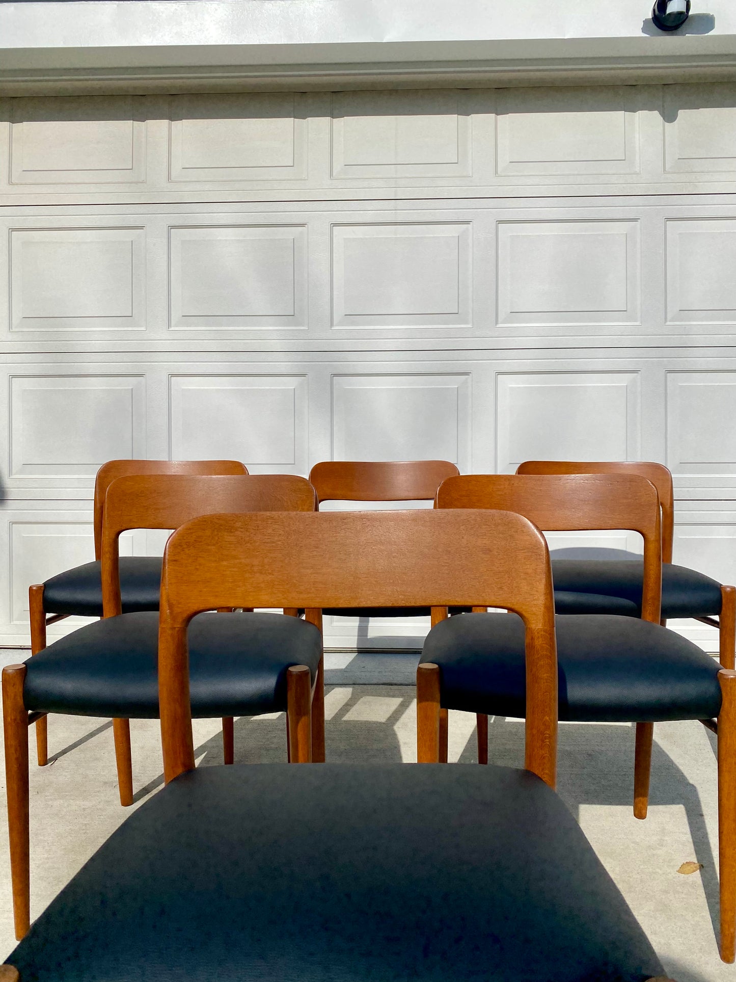 Set of Six Danish Modern Niels Moller No. 75 Teak Dining Chairs