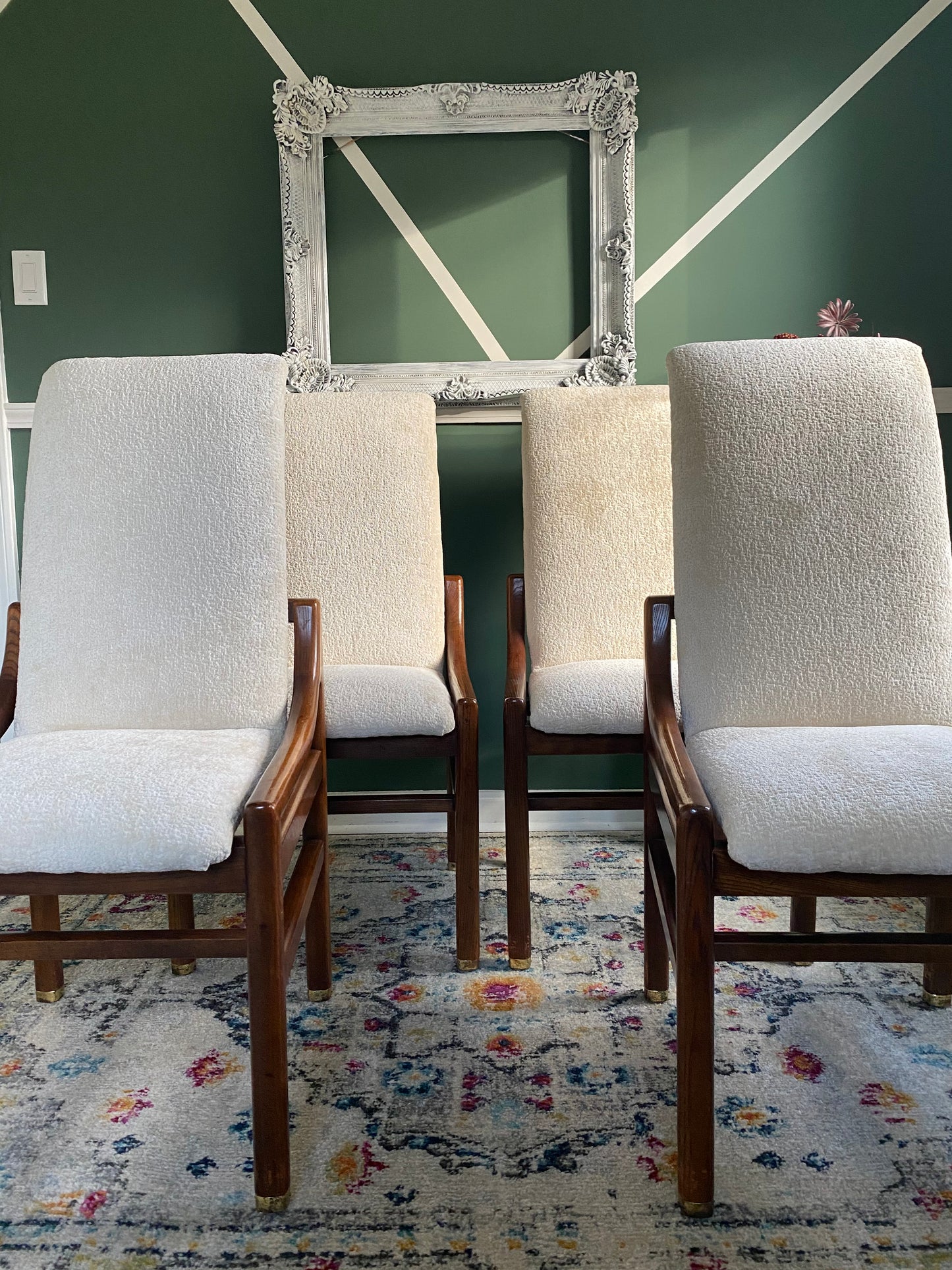 Set of 4 Reupholstered Henredon Dining Chairs