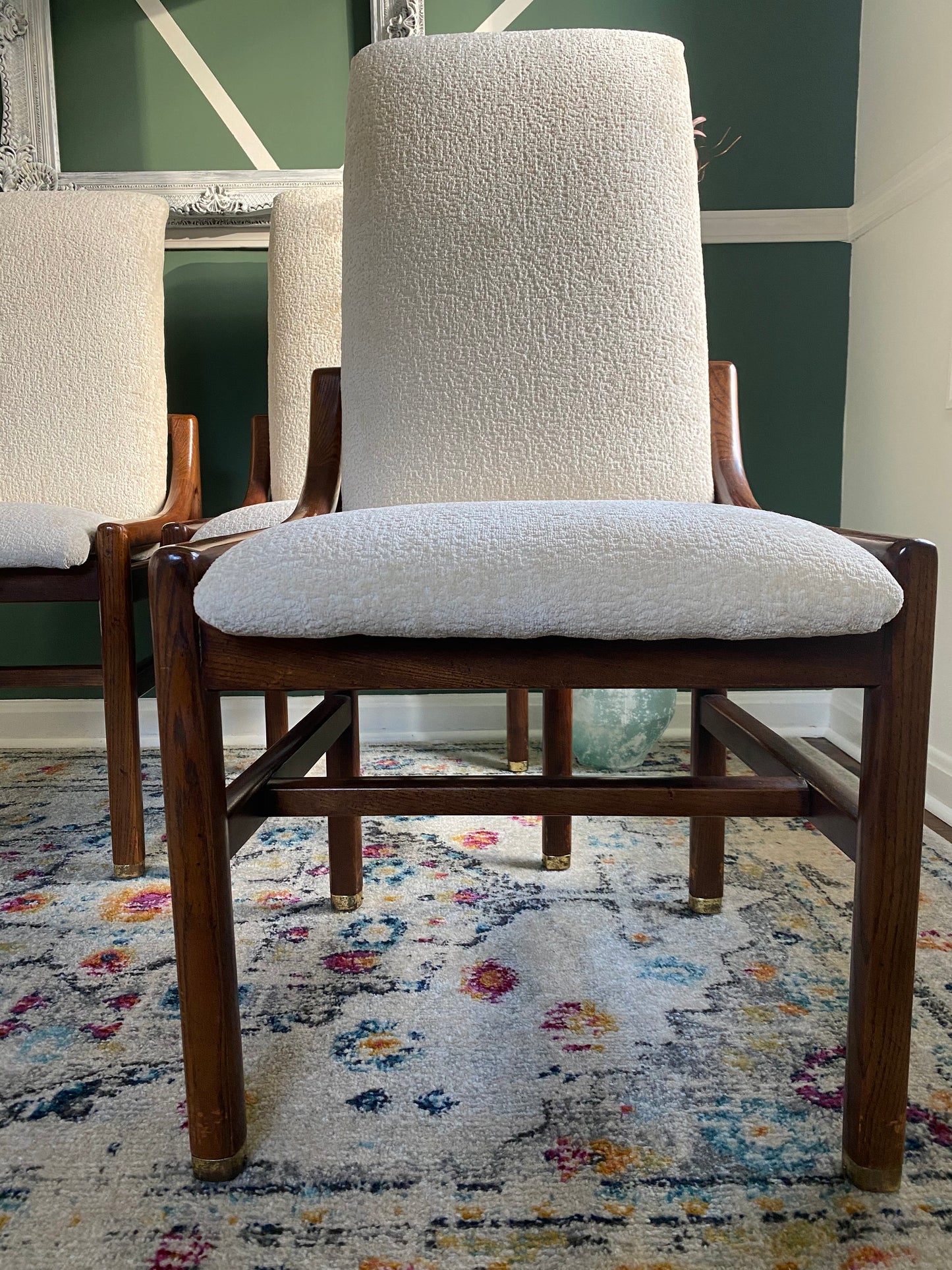 Set of 4 Reupholstered Henredon Dining Chairs