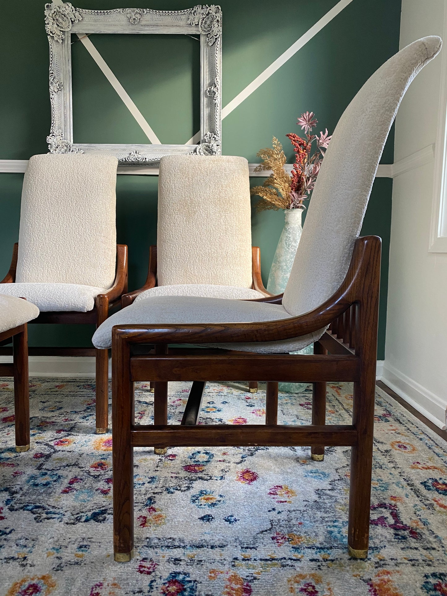 Set of 4 Reupholstered Henredon Dining Chairs